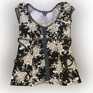Dots Corset Style Top